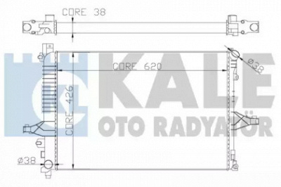 KALE OTO RADYATOR 367200 -  Радиатор, охлаждение двигателя